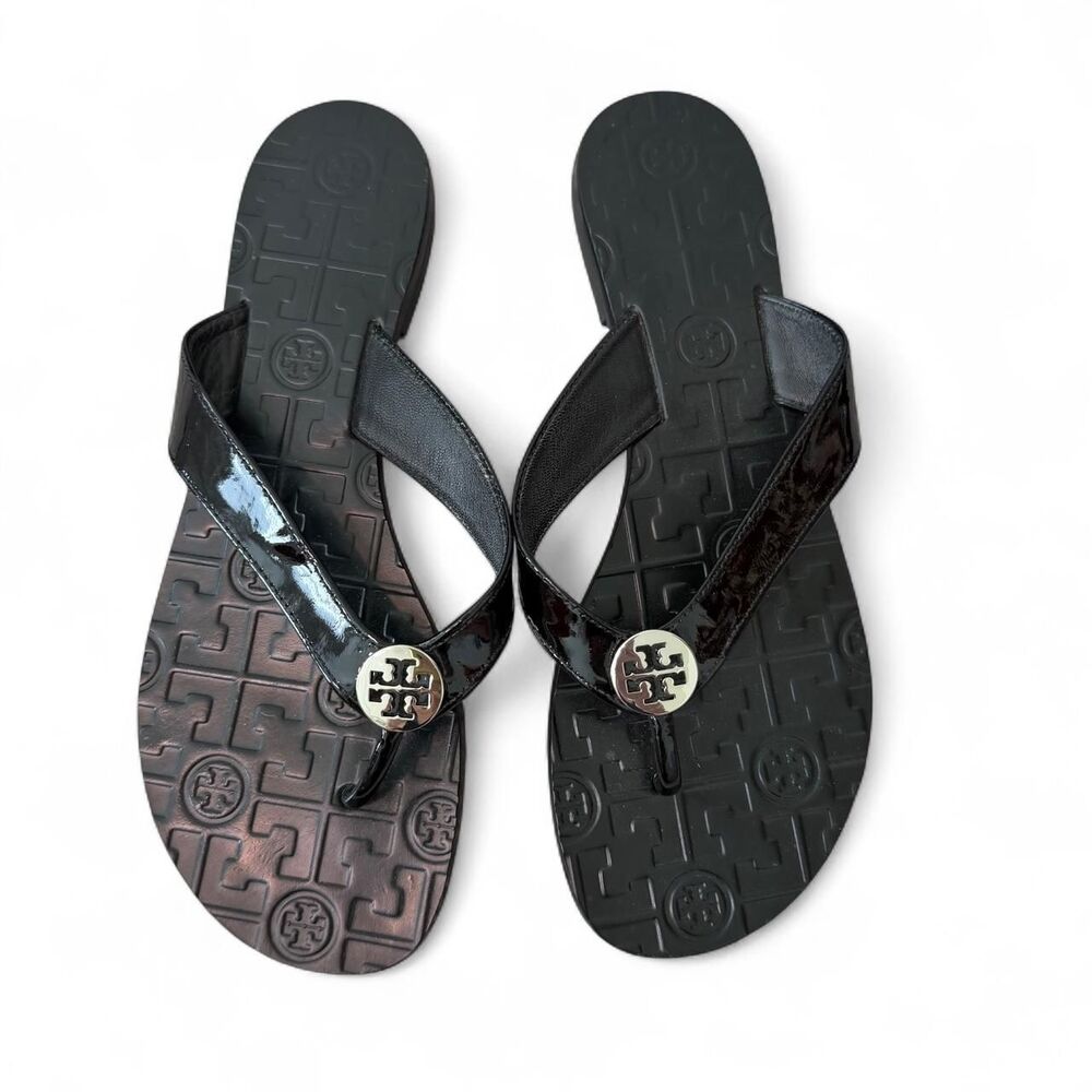 Tory-burch Women's Black and Brown Flipflops